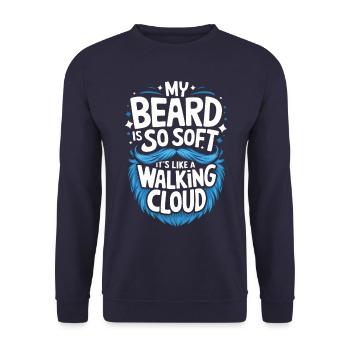 Bart Schnurrbart Bärtige Männer - Unisex Pullover - Navy - Vorne - Alina (178cm) & Michal (187cm)