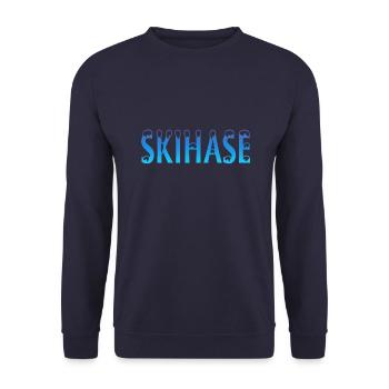 Skihase - Unisex Pullover - Navy - Vorne - Alina (178cm) & Michal (187cm)
