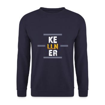 Kellner - Unisex Pullover - Navy - Vorne - Alina (178cm) & Michal (187cm)