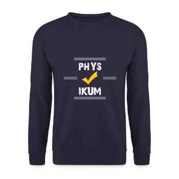 Arzt Physikum - Unisex Pullover - Navy - Vorne - Alina (178cm) & Michal (187cm)