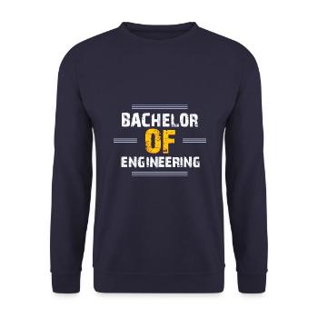 Bachelor of Engineering - Unisex Pullover - Navy - Vorne - Alina (178cm) & Michal (187cm)