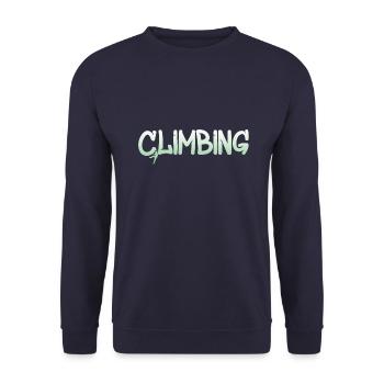 Climbing Bouldern Klettern - Unisex Pullover - Navy - Vorne - Alina (178cm) & Michal (187cm)