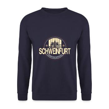 Schweinfurt - Unisex Pullover - Navy - Vorne - Alina (178cm) & Michal (187cm)