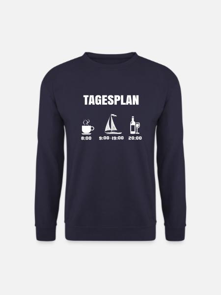 Seefahrer Tagesplan - Unisex Pullover - Navy