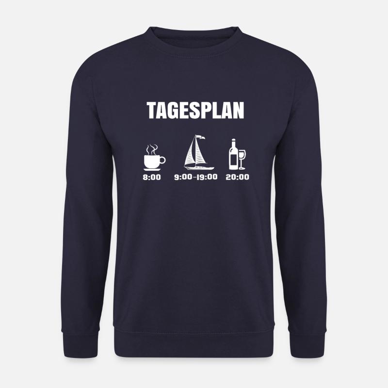 Seefahrer Tagesplan - Unisex Pullover - Navy