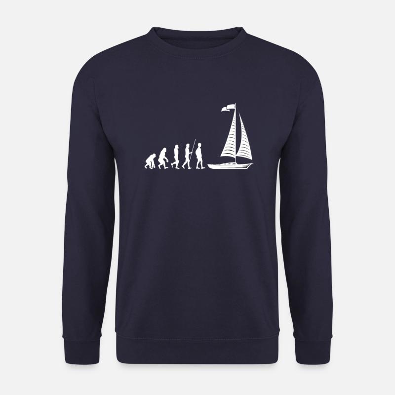 Boat Evolution - Unisex Pullover - Navy