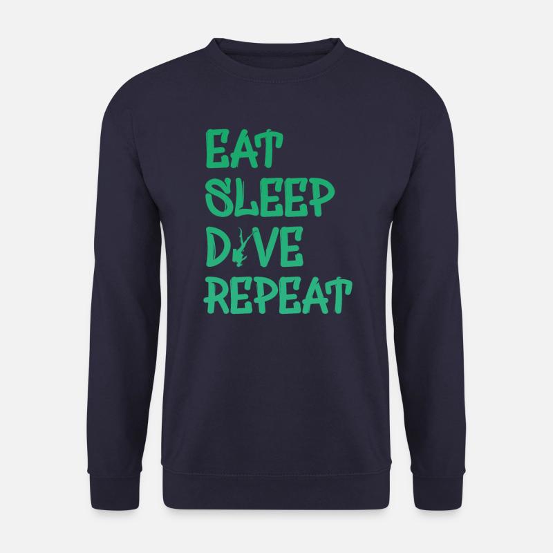 Eat Sleep Dive Repeat - Unisex Pullover - Navy
