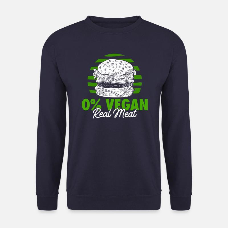 Nicht Vegan - Nur echtes Fleisch - Unisex Pullover - Navy