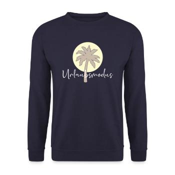 Urlaubsmodus - Unisex Pullover - Navy - Vorne - Alina (178cm) & Michal (187cm)
