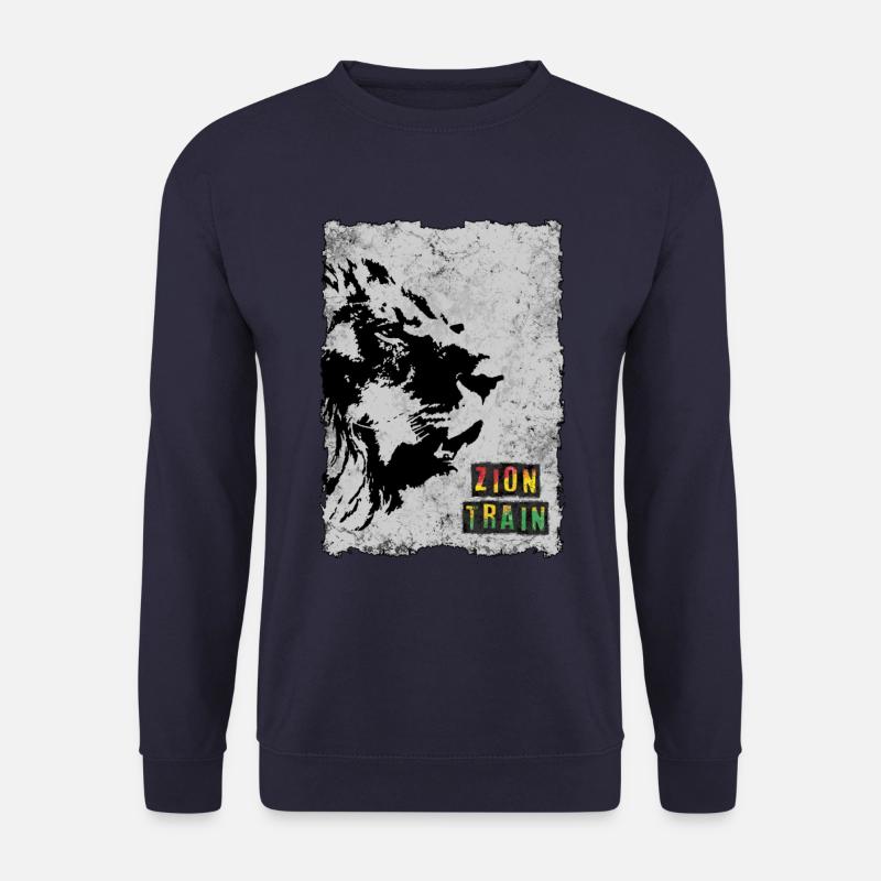 Reggae Zion Train Löwe - Unisex Pullover - Navy