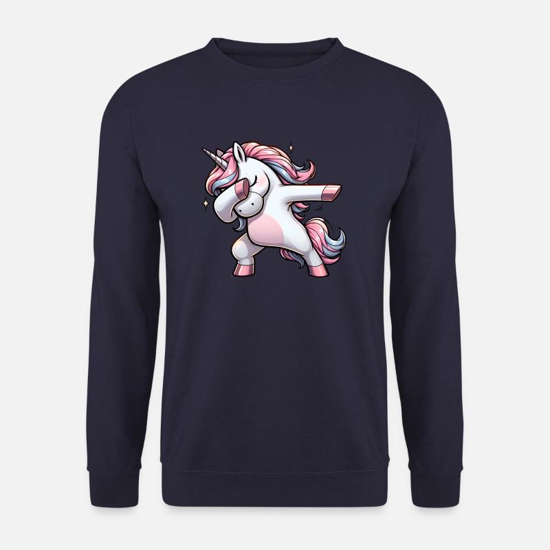 Unicorn einhorn süß dab dabbing cool style - Unisex Pullover - Navy