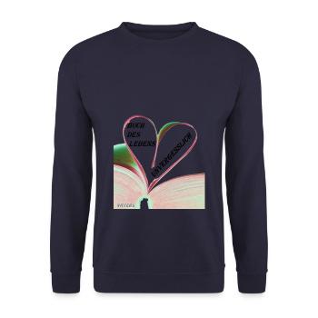 Unvergesslich - Unisex Pullover - Navy - Vorne - Alina (178cm) & Michal (187cm)