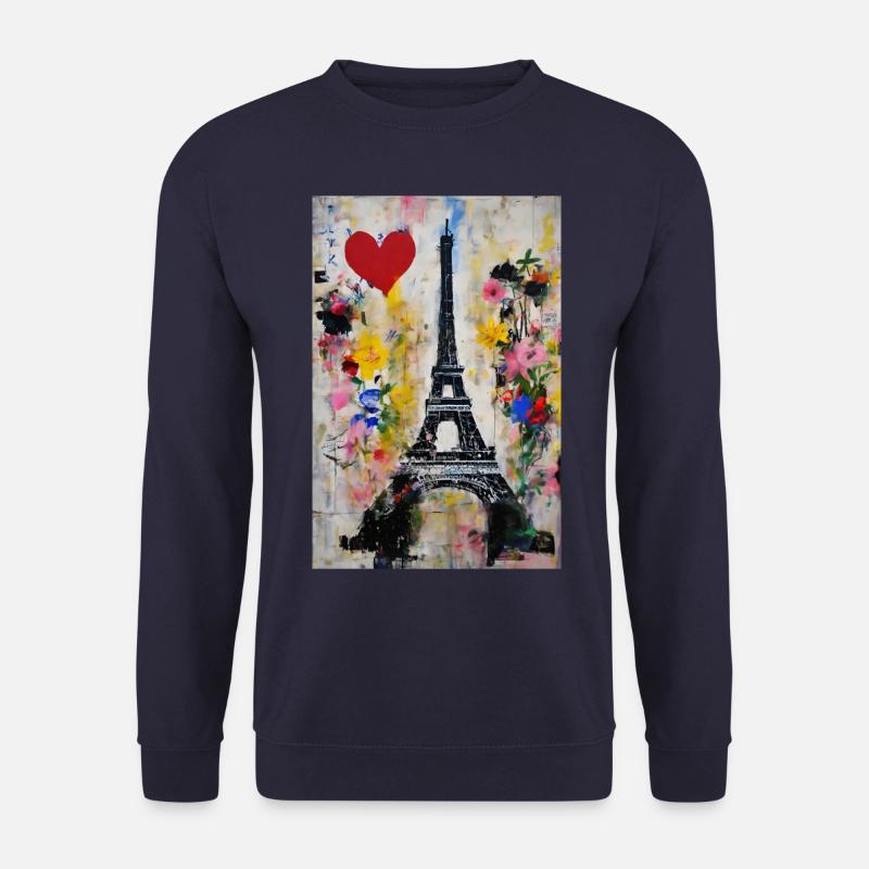 "Elegance Parisienne Tee" - Unisex Sweatshirt - navy