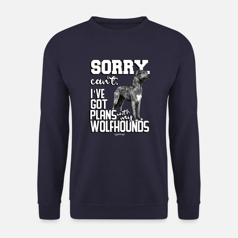 Irish Wolfhound Pläne 7 - Unisex Pullover - Navy