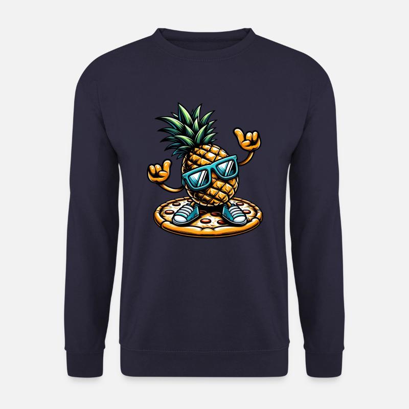 Cool Pineapple Pizza - Unisex Sweatshirt - navy
