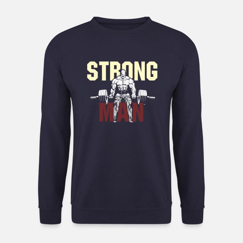 Strong Man Workout & Gym - Unisex Pullover - Navy