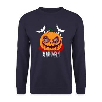 Halloween 22 - Sweat-shirt Unisexe - marine - Devant - Alina (178cm) & Michal (187cm)
