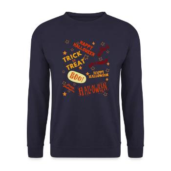 NOT PERFECT - Unisex Sweatshirt - navy - Front - Alina (178cm) & Michal (187cm)
