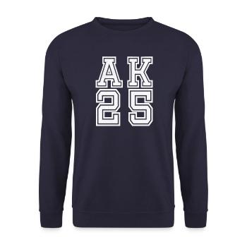 AK Est. 2025 - Unisex Pullover - Navy - Vorne - Alina (178cm) & Michal (187cm)