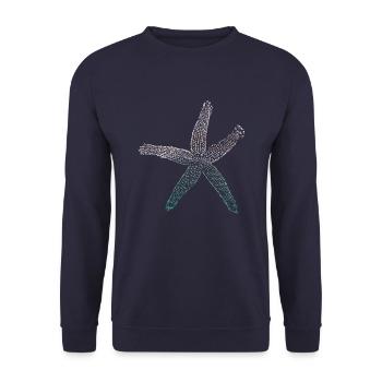 starfish - Unisex Sweatshirt - navy - Front - Alina (178cm) & Michal (187cm)