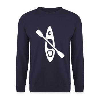 Kanu icon - Unisex Pullover - Navy - Vorne - Alina (178cm) & Michal (187cm)