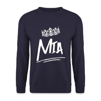 MIA - Sweat-shirt Unisexe - marine - Devant - Alina (178cm) & Michal (187cm)