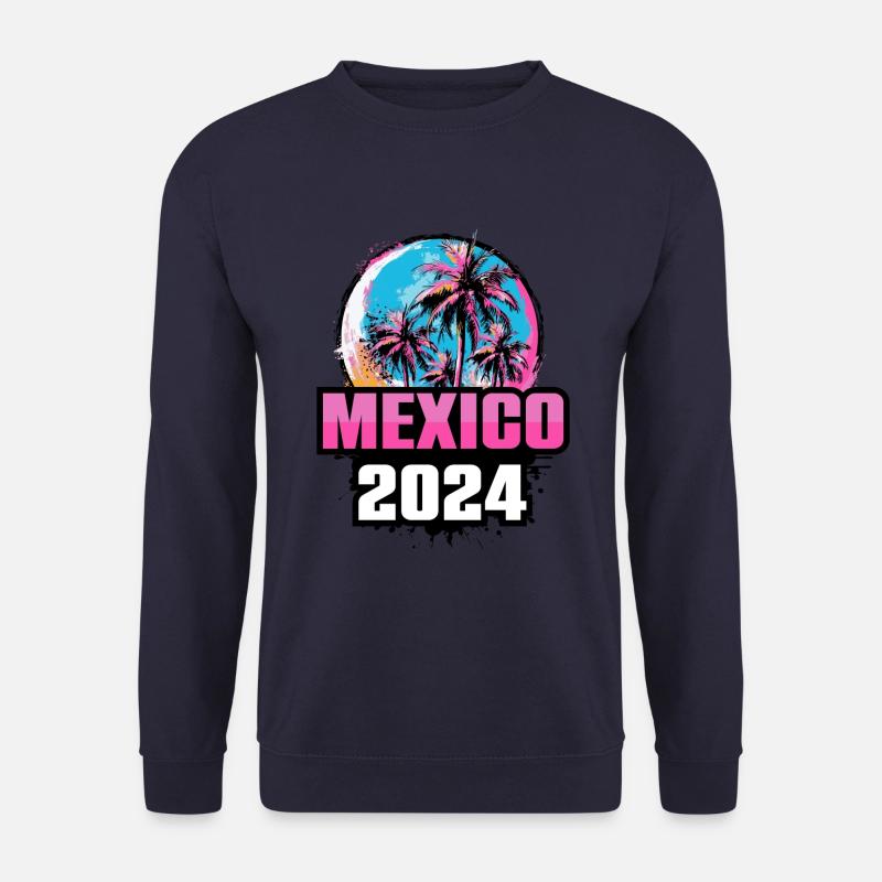 Palmiers Mexique 2024 - Sweat-shirt Unisexe - marine