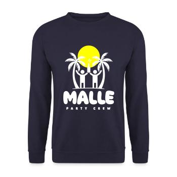 Malle 2024 Mallorca Spruch - Unisex Pullover - Navy - Vorne - Alina (178cm) & Michal (187cm)