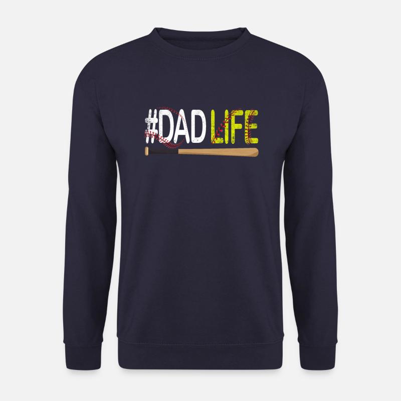 Baseball #Dadlife - Unisex Pullover - Navy