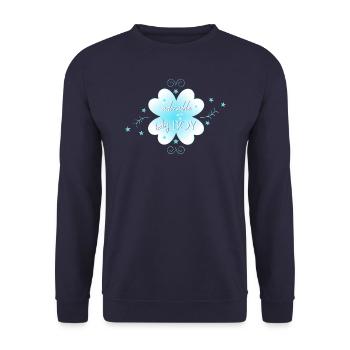 Baby Boy - Unisex Sweatshirt - navy - Front - Alina (178cm) & Michal (187cm)