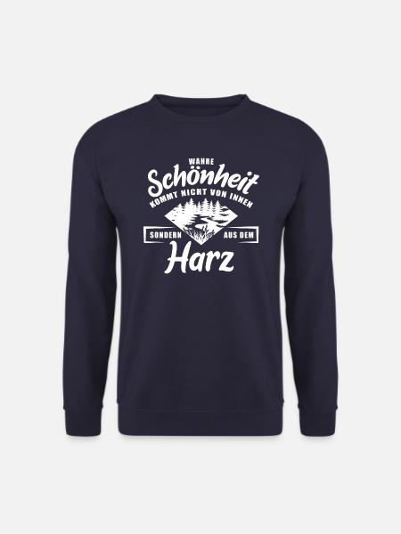Wahre Schönheit kommt nicht von innen - Harz - Unisex Pullover - Navy