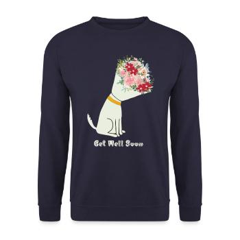 Gute Besserung Kegel der Schande - Unisex Pullover - Navy - Vorne - Alina (178cm) & Michal (187cm)