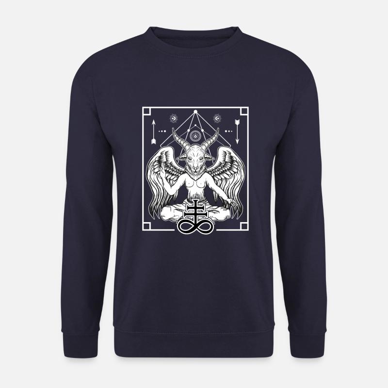 Baphomet Solve Et Coagula Occult Tarot Antichrist - Unisex Sweatshirt - navy