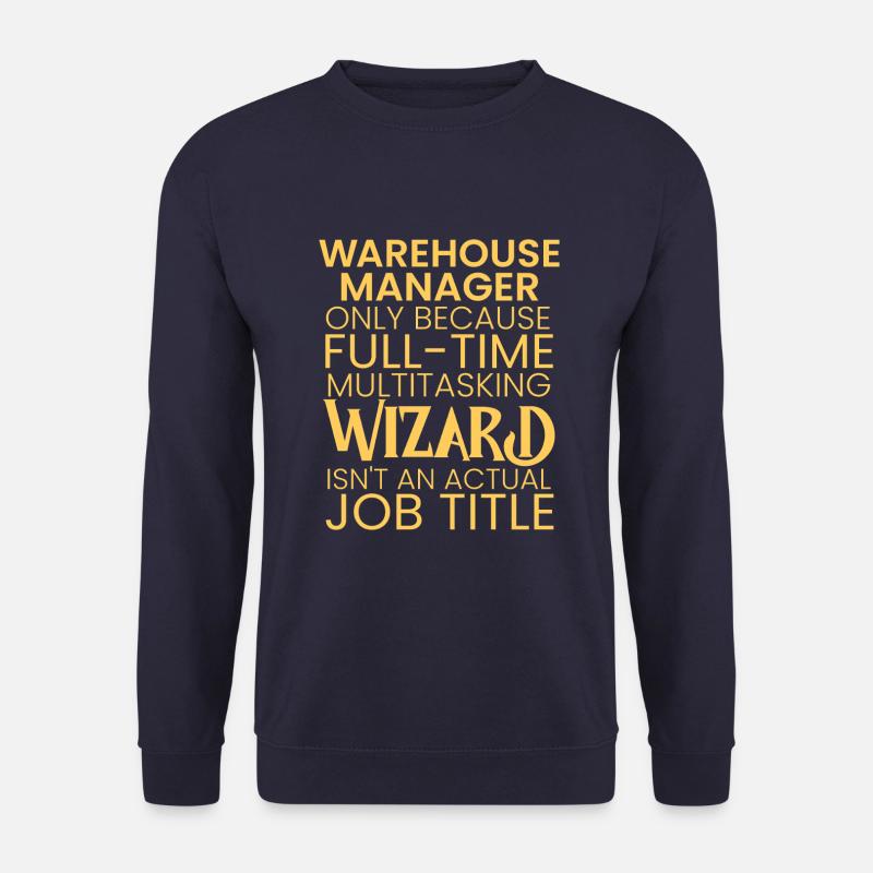 Warehouse Manager multitasking Wizard - Unisex Sweatshirt - navy
