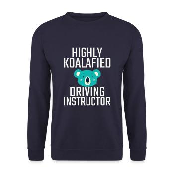Instructeur de conduite Koalafied Drive Tutor - Sweat-shirt Unisexe - marine - Devant - Alina (178cm) & Michal (187cm)