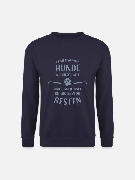 Es gibt so viele Hunde auf dieser Welt... - Unisex Pullover - Navy