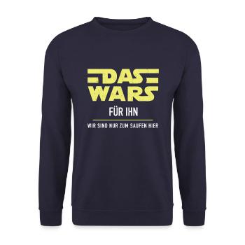 das wars - Unisex Pullover - Navy - Vorne - Alina (178cm) & Michal (187cm)