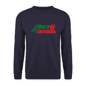 Merry Christmas - Sweat-shirt Unisexe - marine - Devant - Alina (178cm) & Michal (187cm)