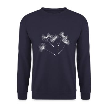 Pusteblume - Unisex Pullover - Navy - Vorne - Alina (178cm) & Michal (187cm)