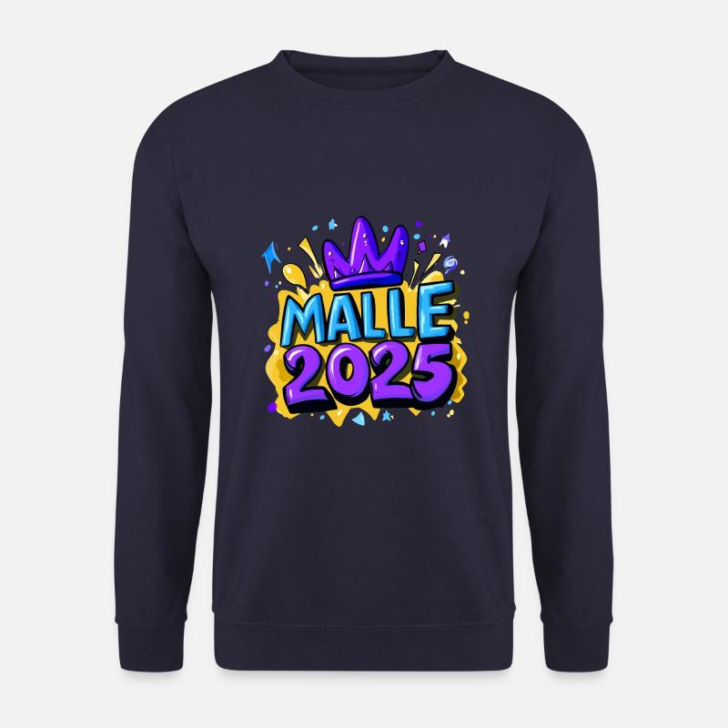 Malle 2025 Spruch Mallorca - Unisex Pullover - Navy