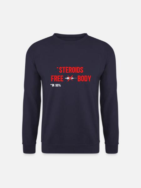 Ohne Steroide - Workout Gym - Unisex Pullover - Navy