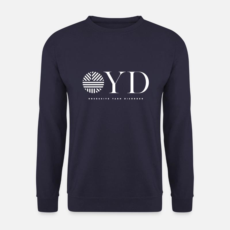 obsessive yarn disorder - OYD - Unisex Pullover - Navy