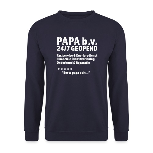Papa b.v. grappig shirt voor vaderdag - Uniseks sweater