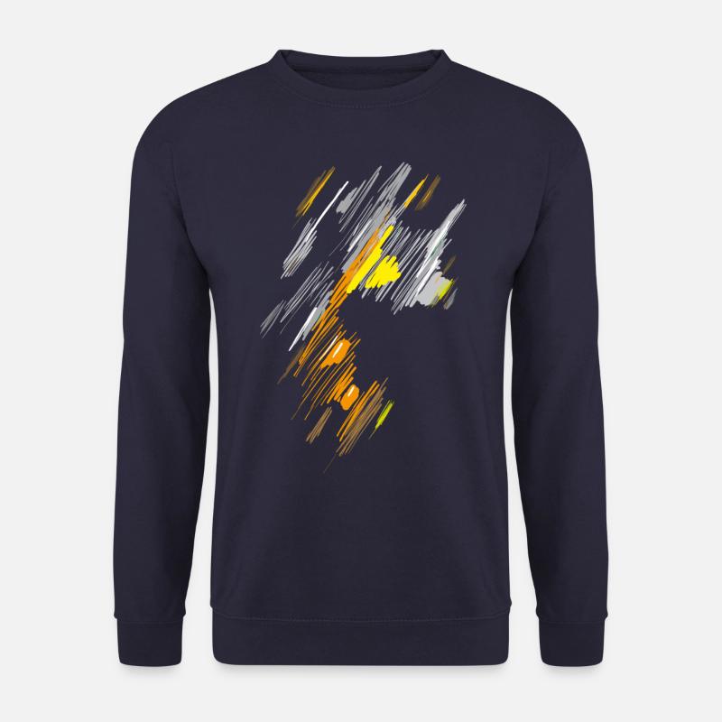 Farben Schraffur - Hintergrund Design - Unisex Pullover - Navy