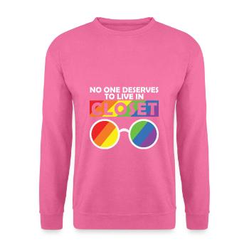 LBGT Flag Gay Pride Human - Unisex Sweatshirt - pink - Front