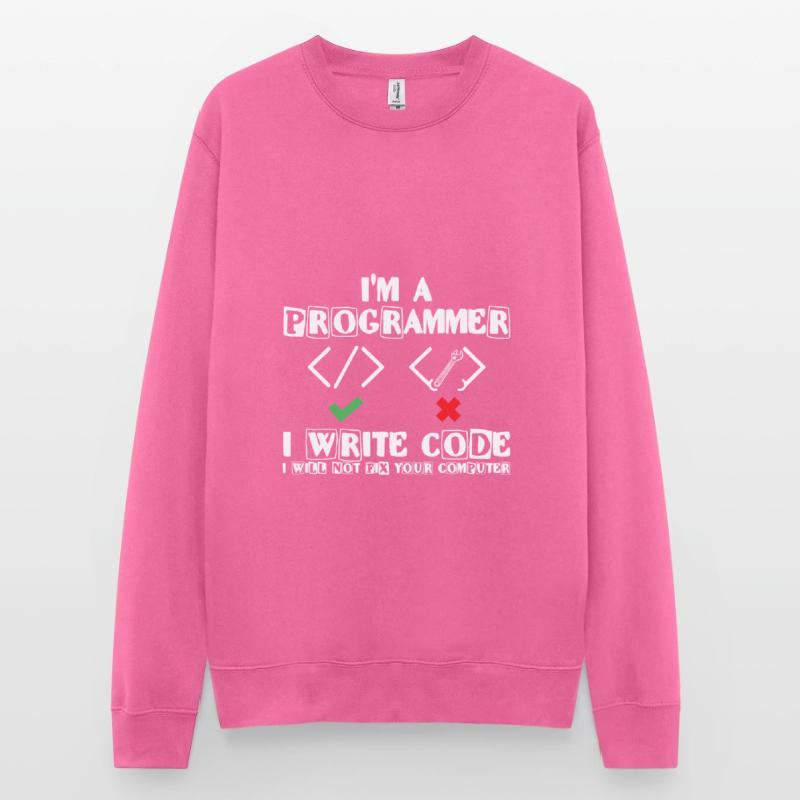 I'm a Programmer i write code Lover Coding Unisex Pullover