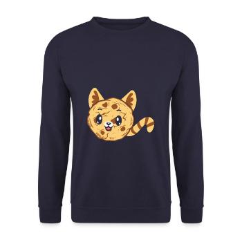 Cat Cookie Funny Animal Puns - Sweat-shirt Unisexe - marine - Devant - Alina (178cm) & Michal (187cm)