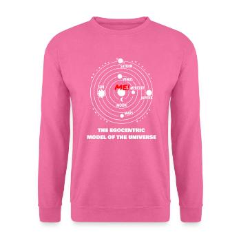 Egocentric Model of the Universe - Worldview Physics - Unisex Sweatshirt - pink - Front