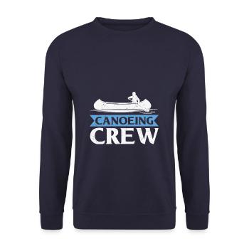 Canoeing Crew Group Funny Outdoor - Unisex Pullover - Navy - Vorne - Alina (178cm) & Michal (187cm)
