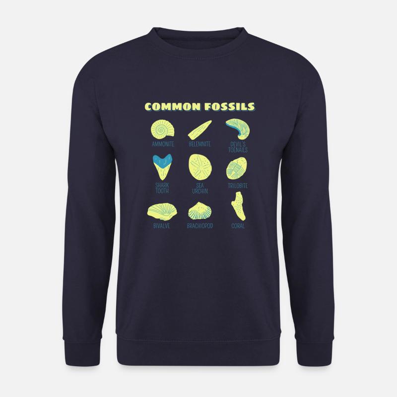 Fossilien Sammlung Geschenk Fossil Jäger - Unisex Pullover - Navy